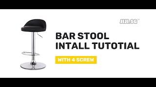 JIJI Bar Stool Install Tutorial (With Screw) - Jaymi Bar Stool