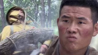 The hunter set traps ahead; Japanese troops stepped into the forest and were blown up!