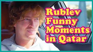 3 Minutes of Andrey Rublev having Fun in Qatar  丨Funny Moments