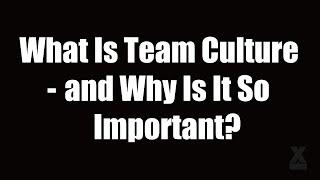 What Is Team Culture