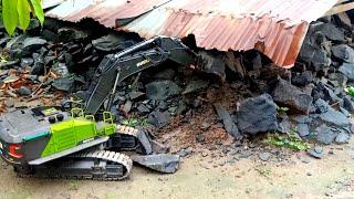 RC excavator to dig rocks #excavator