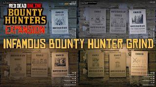 Red Dead Online Infamous Bounty Hunter Grind!