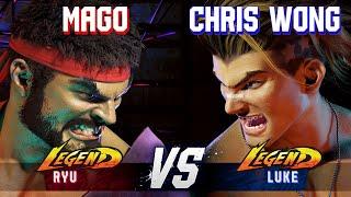 SF6 ▰ MAGO (Ryu) vs CHRIS WONG (Luke) ▰ High Level Gameplay