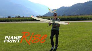 RC glider Planeprint Rise at minimum thermals