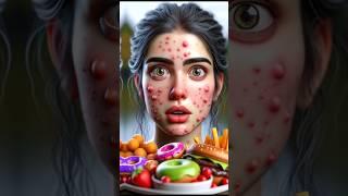 Causes Of Acne On Face | Cause Of Pimples On Face | Avoid These Junk Foods | #shorts #short #acne