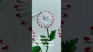 Lazy daisy stitch  flowers designs handmade embroidery designs