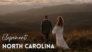 Sunrise Elopement in North Carolina