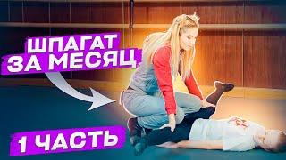 КАК СЕСТЬ НА ШПАГАТ? 100% эффективные упражнения для шпагата. Поперечный шпагат ЗА МЕСЯЦ! 1 ЧАСТЬ