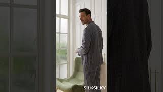 SILKSILKY - Luxurious Silk Men's Printed Pajama Set