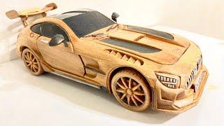 Wood carving-Mercedes AMG GT Black 2021-Woodworking Art VN