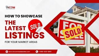 How to feature the latest Sold Listings for your market areas