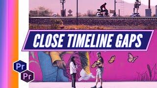 Close Gaps In Timeline Sequence | Adobe Premiere Pro Tutorial | Edit With Andy