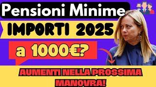 PENSIONI 2025, IMPORTI MINIME A 1000€? DICHIARAZIONI GIORGIA MELONI E FORZA ITALIA!