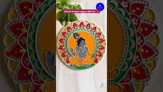 #krishna Lippan Art  #harekrishna #homedecor #smallbusiness #radhakrishna #shorts #janmashtami