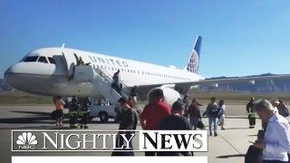 United Flight Makes Emergency Landing After Passengers Fall Ill | NBC Nightly News