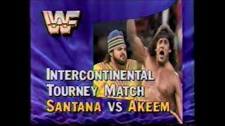 Tito Santana vs Akeem   SuperStars April 28th, 1990