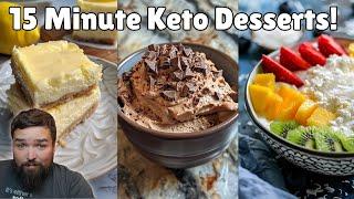 3 Quick and Easy Guilt Free Keto Desserts! Delicious and Fast