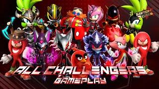 ALL CHALLENGERS GAMEPLAY - Sonic Forces Speed Battle