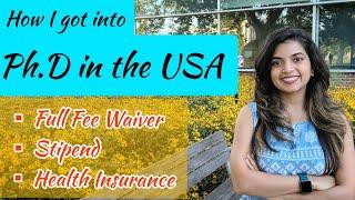 How to get into Ph.D in the USA as an International Student | Full Funding + Stipend