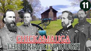 The Confederate Breakthrough at Chickamauga | Longstreet Attacks!