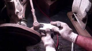 How to use a tie rod end removal tool