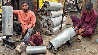 How Heavy Duty truck silencers are manufactured // Amazing manufacturing process of silencers