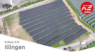 Freiland-PV-Anlage: 1,5 MW N-Rack 3.15 mit Rammfundamenten