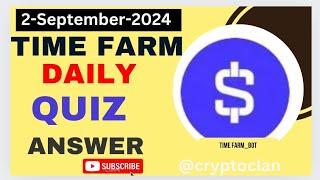Time Farm Answers| When did the Tezos (XTZ) token sale (ICO) end? 2 September 2024