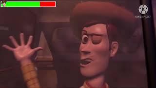 Toy Story (1995) Pizza Planet Truck Scene with healthbars