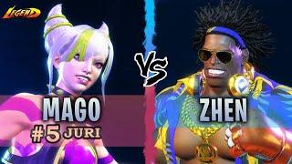 SF6 ▰ Ranked #5 Juri ( Mago ) Vs. Dee Jay ( Zhen ) 『 Street Fighter 6 』