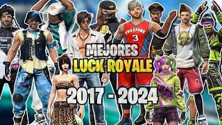 Todas las MEJORES LUCK ROYALE DE ORO de Free Fire desde 2017 a 2024 // TOP 29