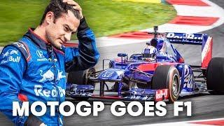 We placed Dani Pedrosa in an F1 car. | Dani Pedrosa 's Two to Four Wheels