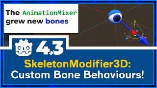 How to Create Custom Bone3D Behaviors with SkeletonModifier3D in GODOT 4.3