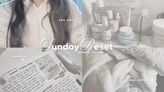 sunday reset vlog 🫧| pinterest inspired journaling, deep cleaning, working out..