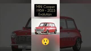 MINI COOPER 1959 - 2023 Evolution | #information #trending #wonders #wow #classic #shorts #viral