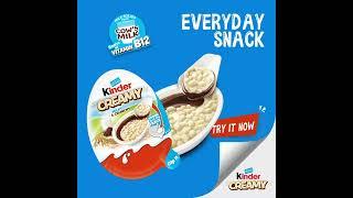 Perfect Everyday Snack With Wholesome Goodness. Kinder Creamy!