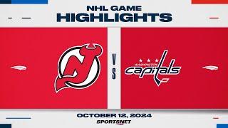 NHL Highlights | Devils vs. Capitals - October 12, 2024