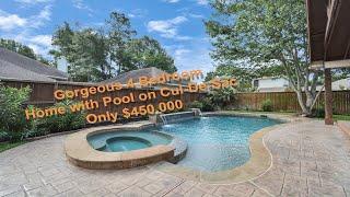 4 Bedroom Home For Sale with Pool on Cul De Sac only $450,000 Diamond Homes Realty