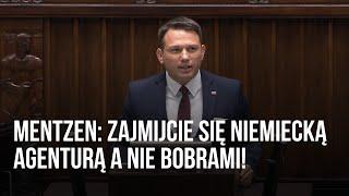 Mentzen: zajmijcie się niemiecką agenturą a nie bobrami!