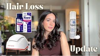 6 MONTH MINOXIDIL UPDATE  hair loss, low iron,  iRestore, and hair care