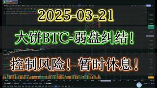 比特币|BTC-盘面纠结，继续观望！哎让子弹飞会~~~控制风险！切记看完！#bitcoin  #比特币#合约交易