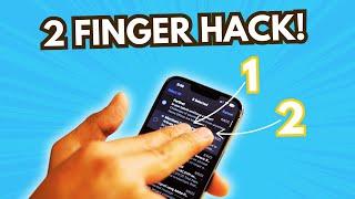 2 Finger Hack That Will Change the Way You Use Your iPhone Forever!