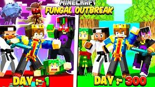 FINALE - 300 DAYS IN FUNGAL INFECTION OUTBREAK WORLD| MINECRAFT