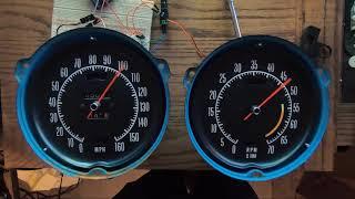 V12 Corvette Arduino Electronic Speedometer and Tach