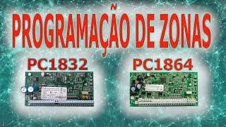 Como Programar Zonas na PC1832 e na PC1864 da DISC 