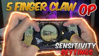 5 Finger Claw is best - Sensitivity/Settings (PUBG MOBILE MONTAGE)