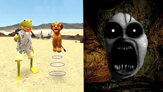 TERRIFYING CURSED CREATURE IN CAVE! - Garry's mod Sandbox