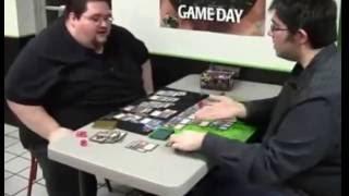 Gordo Friki enojado al perder juego | Magic card |