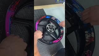 Harley Quinn Rim Stickers transformation