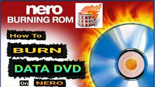 How to Burn Data DVD in Nero burning ROM || Nero start Smart data burning